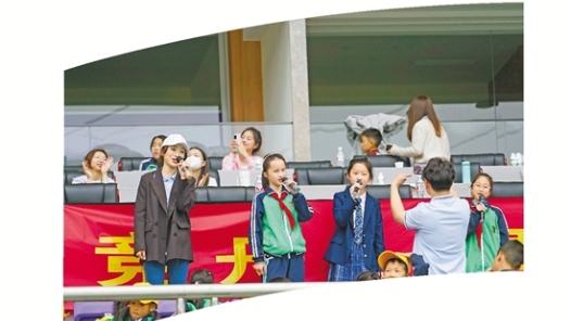 杭城中小学举办春季运动会 赛场，是小美满也是硬实力